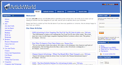 Desktop Screenshot of 1articleworld.com
